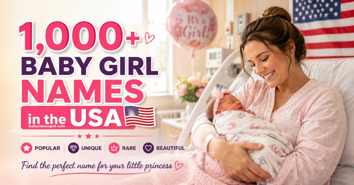 1,000+ Baby Girl Names in the USA: Popular, Unique, Rare, Modern & Beautiful Ideas