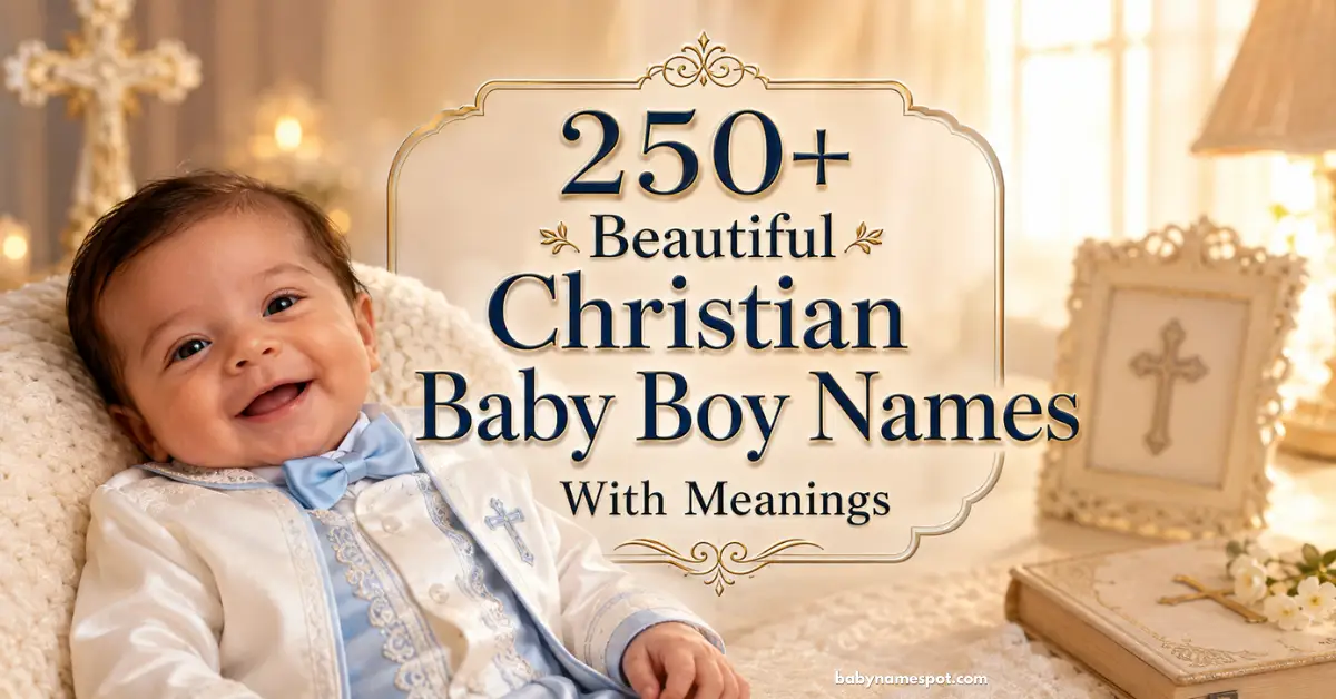 250+ Beautiful Christian Baby Boy Names & Meanings