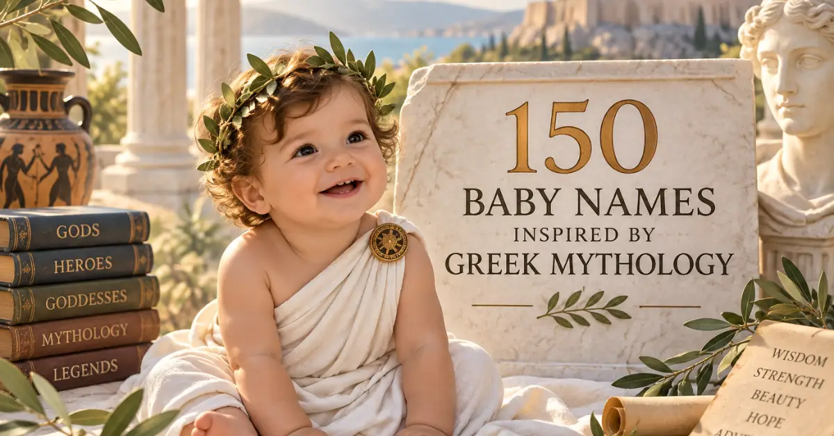 150 Baby Names Inspired by Greek Mythology With Meanings