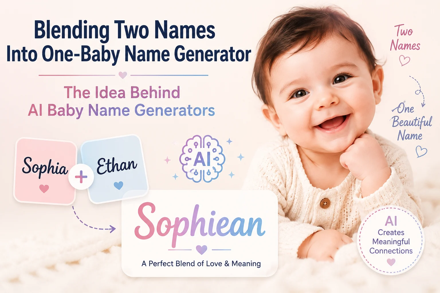 Blending Two Names Into One: The Idea Behind AI Baby Name Generators