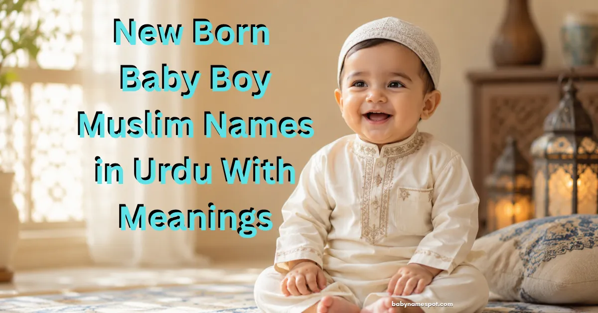 New Born Baby Boy Muslim Names in Urdu With Meanings