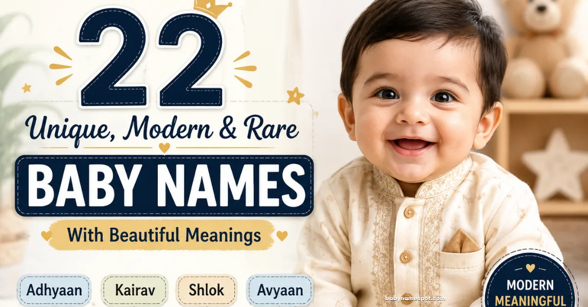 22 Unique, Modern & Rare Baby Names With Beautiful Meanings