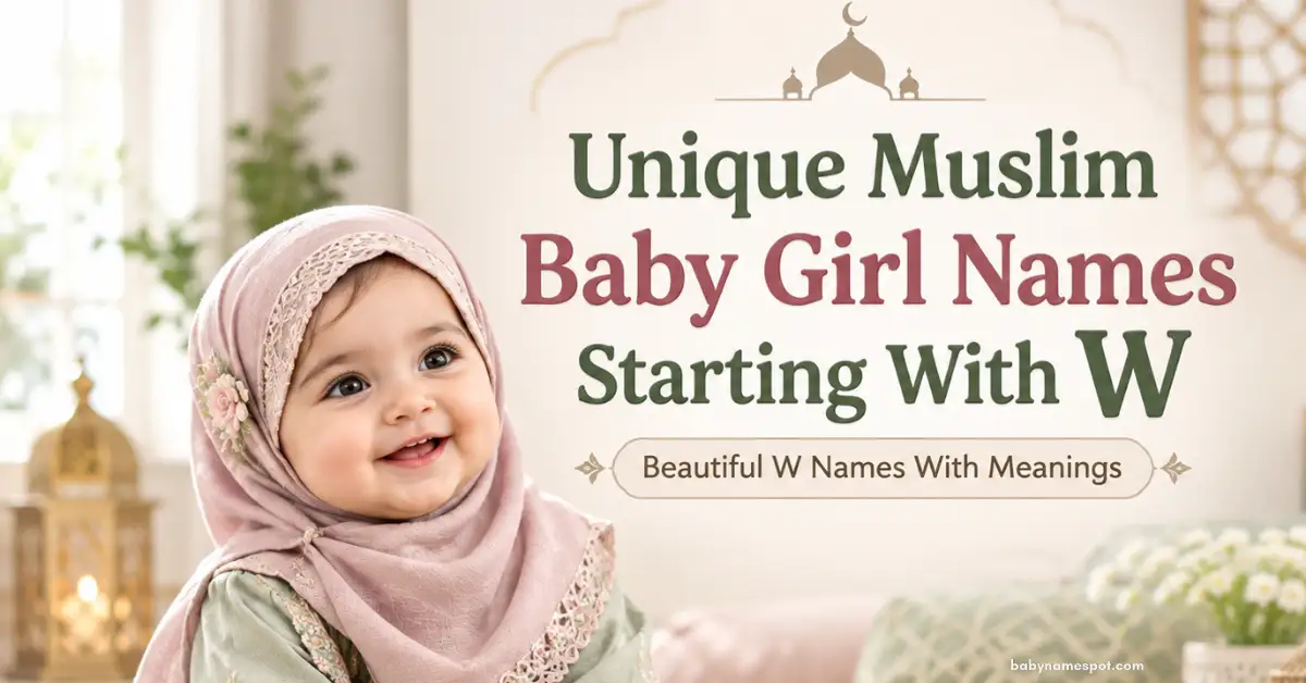 Unique Muslim Baby Girl Names Starting With W